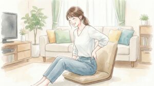 腰の神様がくれた座椅子はニトリにある？腰痛におすすめの選び方
