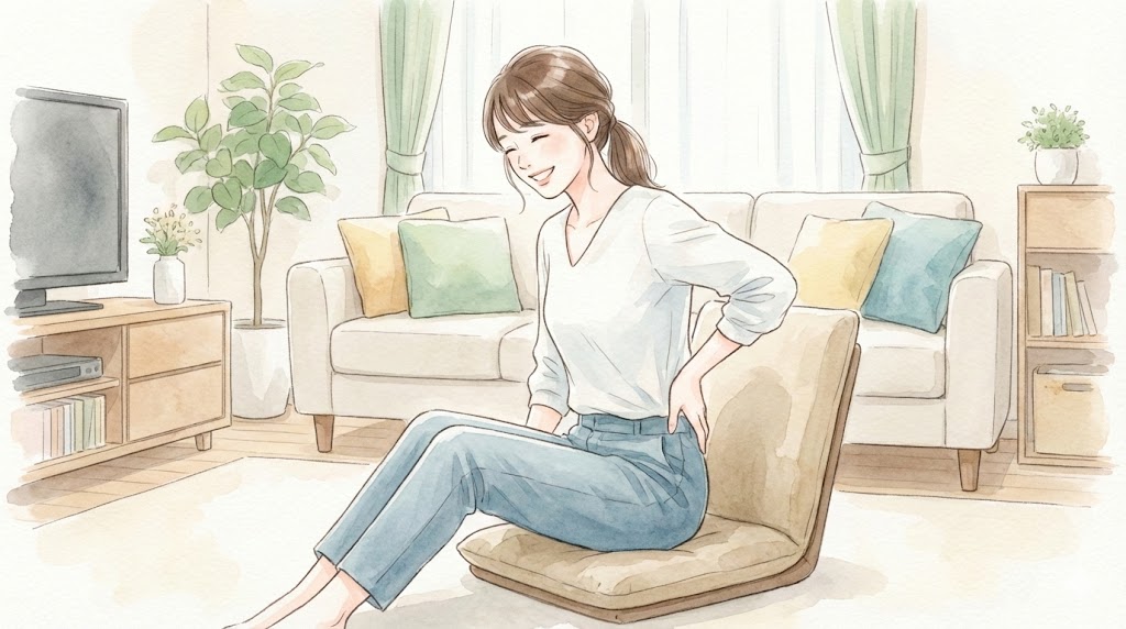 腰の神様がくれた座椅子はニトリにある？腰痛におすすめの選び方