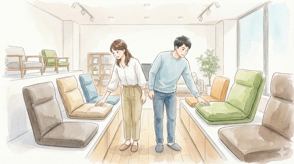 3腰の神様がくれた座椅子とニトリ製品の比較