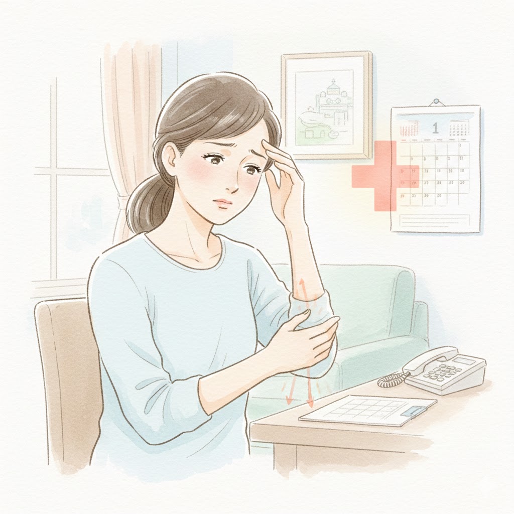 腕のしびれや頭痛がある時に病院を優先するべきサイン