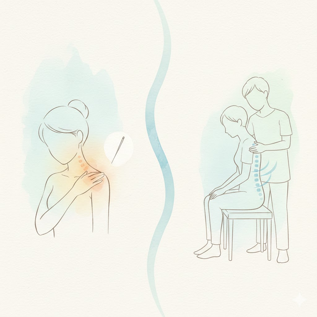 肩こりで鍼と整体のどっちが良いか迷った時の判断軸