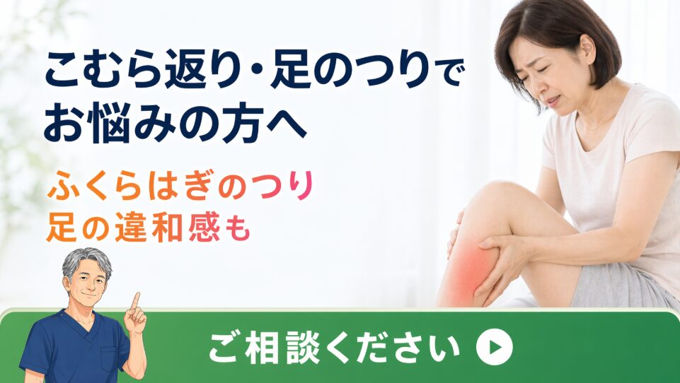 こむら返り・足のつり 足・膝の不調 こむら返り・足のつり